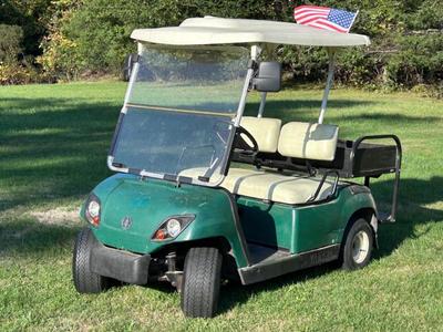 Sale Photo Thumbnail #11: PRE Selling $2,750 2005 Yamaha G22 Gas Golf Cart , 4 Stroke, Runs Good, Lights Work, Full Windshield, Rear-seat and removable utility bottle. New battery and belts replaced by dealer June 2020. Summer use around property. Garaged off season. Not Street Le