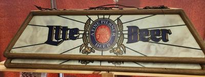 Sale Photo Thumbnail #16: TWO Lite Beer pool table lights!