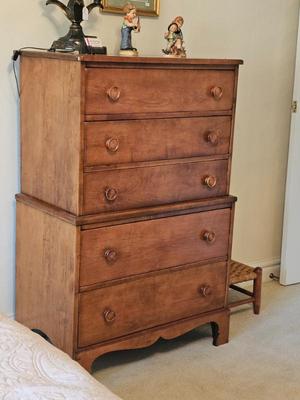 Sugar Maple vintage chest on chest