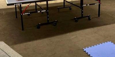 Approx 1200 sq ft  of Rubber Interlocking Floor Tiles 
Black on one side / Clot on Other side 