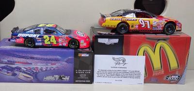 Sale Photo Thumbnail #327: 2 Hot Wheels Dupont Diecast Nascar Models w/ Boxes