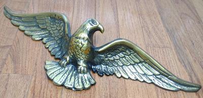Sale Photo Thumbnail #236: Vintage Cast Metal Bald Eagle Wall Mount