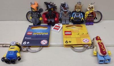 Sale Photo Thumbnail #168: 7 LEGO Minifigure Keychains (Incl. Minions)