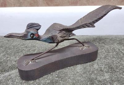 Sale Photo Thumbnail #87: J. Vincent Wooden Roadrunner Bird Sculpture