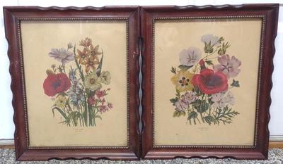 Sale Photo Thumbnail #438: 2 Henry B Sandler Co. Loudon Florals Prints