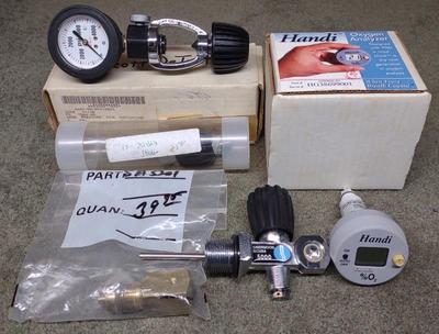 Sale Photo Thumbnail #212: Scuba Diving Pressure Dial, Oxygen Analyzer, Valve