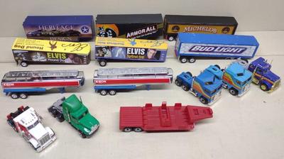 Sale Photo Thumbnail #287: Matchbox Elvis & Advertising Semi Truck & Trailers