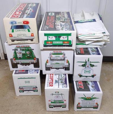 Sale Photo Thumbnail #197: 8 Hess Truck Toys in Boxes