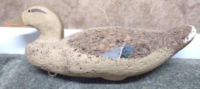 Sale Photo Thumbnail #45: Cork Mallard Hen Duck Decoy