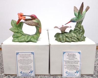 Sale Photo Thumbnail #600: 2 Hummingbird Figurines w/ Boxes & COA