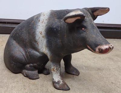 Sale Photo Thumbnail #249: Cast Iron Pig Coin Still Bank