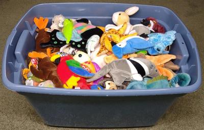 Sale Photo Thumbnail #460: Tote Full Of Beanie Babies - C