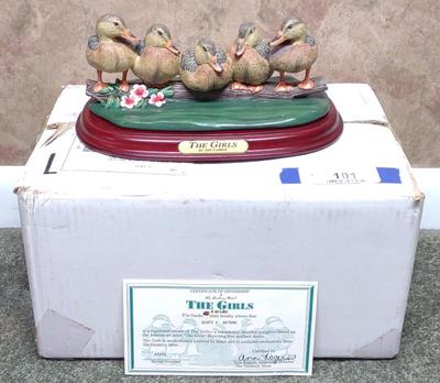 Sale Photo Thumbnail #105: The Girls Danbury Mint Duck Sculpture / Figure