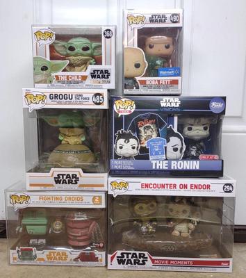 Sale Photo Thumbnail #199: 6 Star Wars Funko POP! Figures in Box