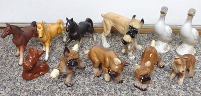 Sale Photo Thumbnail #286: Vintage Japan Animal Figurines (Horses Dogs Birds)