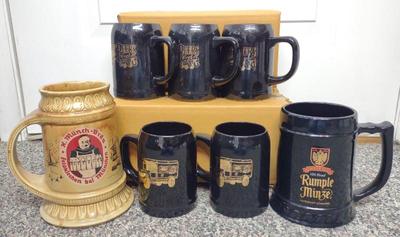 Sale Photo Thumbnail #596: 8 Great Beers Of The World & McCoy Beer Steins