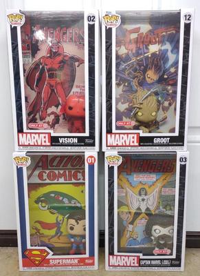 Sale Photo Thumbnail #201: 4 Comics Funko POP! Figures in Box