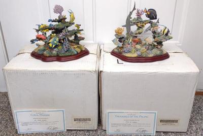 Sale Photo Thumbnail #396: 2 Danbury Mint Ocean Sculptures w/ Boxes & COA