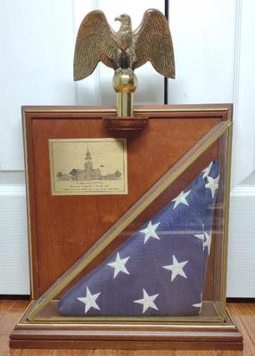 Sale Photo Thumbnail #238: Independence Hall American Flag The Franklin Mint