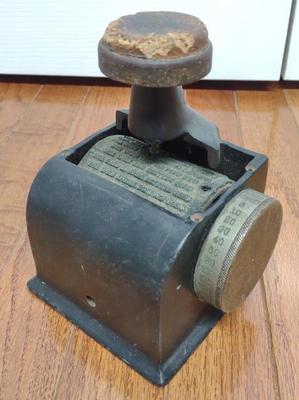 Sale Photo Thumbnail #298: Antique Check Writer / Protectograph