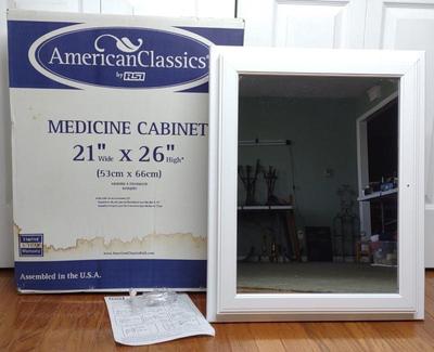 Sale Photo Thumbnail #579: American Classics Mirror Medicine Cabinet w/ Box