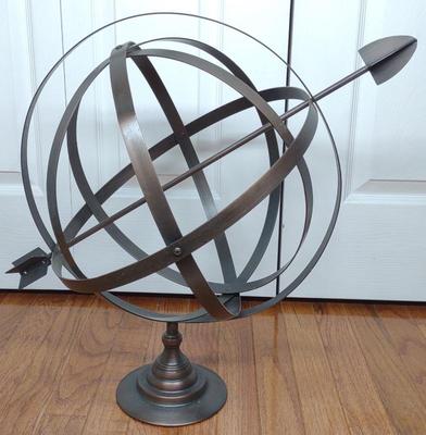 Sale Photo Thumbnail #234: Vintage Metal Armillary Sphere Sculpture