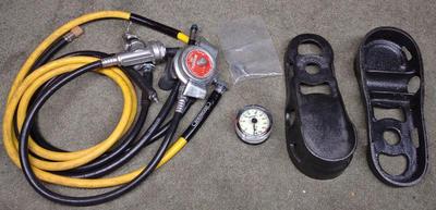 Sale Photo Thumbnail #210: Calypso Aqua Lung Mouthpiece, Regulator & Gauge