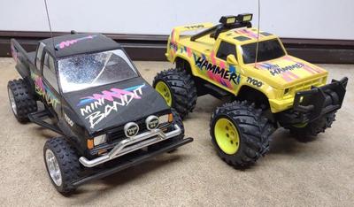 Sale Photo Thumbnail #425: 2 Tyco Mini Bandit & Mini Hammer RC Toy Trucks