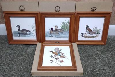 Sale Photo Thumbnail #440: 4 Framed Duck & Waterfowl Framed Prints