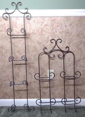 Sale Photo Thumbnail #587: 2 Decorative Plate Walling Hanging Display Stands