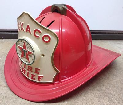 Sale Photo Thumbnail #12: Vintage Texaco Toy Fire Chief Hat
