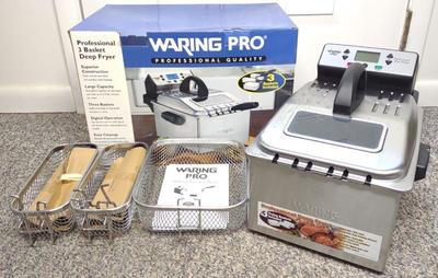 Sale Photo Thumbnail #424: Waring Pro 3 Basket Deep Fryer In Box