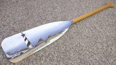 Sale Photo Thumbnail #376: Light House Painted Paddle / Oar