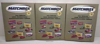 Sale Photo Thumbnail #313: 3 Matchbox 50th Anniversary Commemorative Ed Books