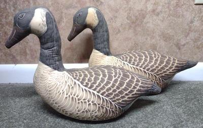 Sale Photo Thumbnail #63: (2) Stuffed Canada Goose Door Stops