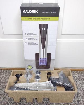 Sale Photo Thumbnail #428: Kalorik Wine Opener & Preserver In Box