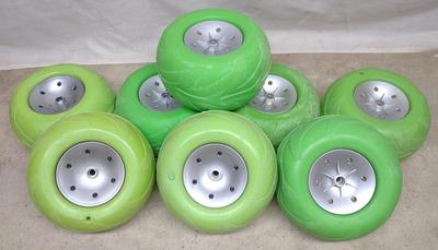 Sale Photo Thumbnail #461: (8) 6" Green R/C Toy Wheels