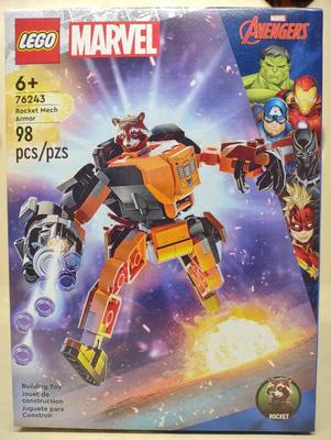 Sale Photo Thumbnail #94: Sealed LEGO Marvel Rocket Mech Armor 76243 Set