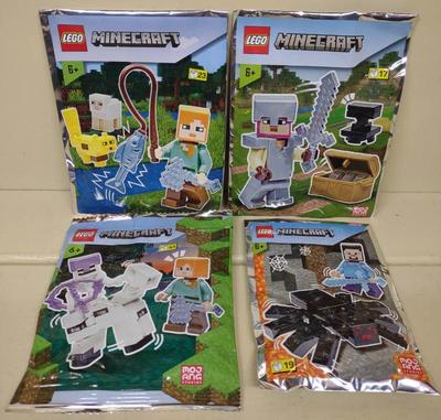 Sale Photo Thumbnail #154: 4 Sealed LEGO Minecraft Minifigure Sets