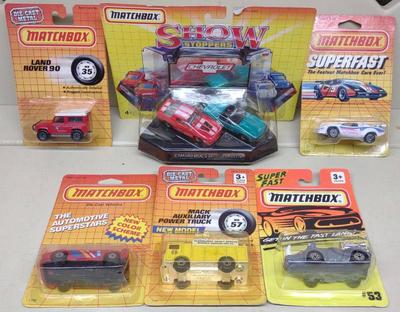 Sale Photo Thumbnail #265: 6 1980s-90s Matchbox Cars in Blister Packs