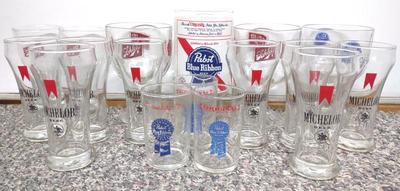 Sale Photo Thumbnail #404: Beer Advertising Drinking Glasses