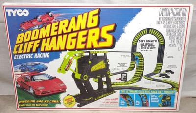 Sale Photo Thumbnail #349: Tyco Boomerang Cliff Hangers Slot Car Set Complete