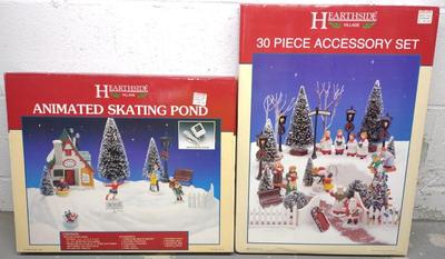 Sale Photo Thumbnail #528: 2 Hearthside Village Christmas Decoration Sets