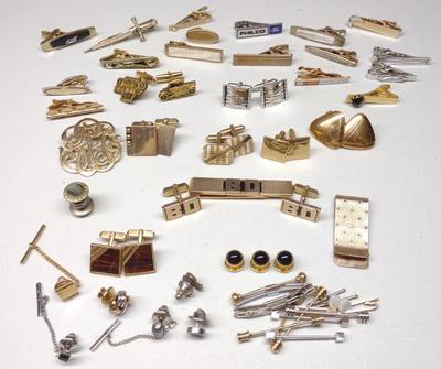 Sale Photo Thumbnail #175: Vintage Cufflinks, Tie Clips & Pins