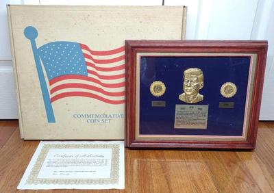 Sale Photo Thumbnail #468: John F. Kennedy Commemorative Coin Set w/ COA