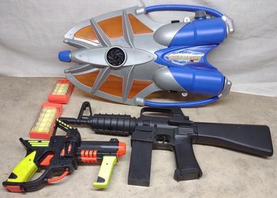 Sale Photo Thumbnail #523: 3 Water & Missile / Dart Toy Guns