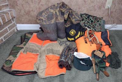 Sale Photo Thumbnail #260: Lot of Hunting Gear, Apparel & Waders