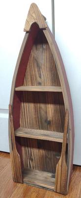 Sale Photo Thumbnail #224: Wooden Row Boat Shelf (26" Tall)