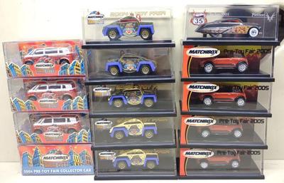 Sale Photo Thumbnail #297: (14) 2003-2005 Matchbox Pre Toy Fair Diecast Cars
