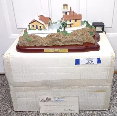 Sale Photo Thumbnail #386: Danbury Mint East Brother Lighthouse w/ COA